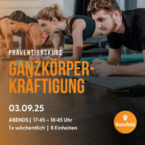 Präventive Ganzkörperkräftigung für Erwachsene - Abends - Raesfeld ab dem 03.09.2025