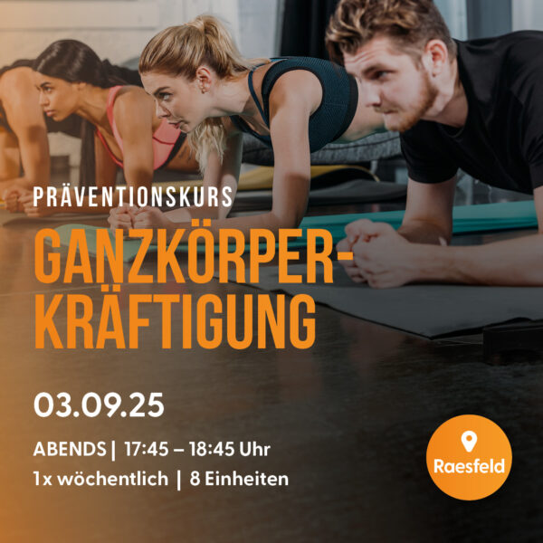 Präventive Ganzkörperkräftigung für Erwachsene - Abends - Raesfeld ab dem 03.09.2025