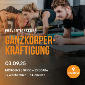 Präventive Ganzkörperkräftigung für Erwachsene - Morgens - Raesfeld ab dem 03.09.25
