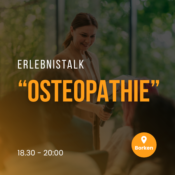 Erlebnistalk - "Osteopathie" - 08.04.2026
