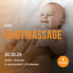 Babymassagekurs Heiden vom 30.10. - 18.12.2025