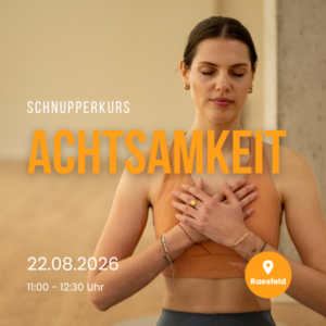 Schnupperkurs | Achtsamkeit | 22.08.2026 | Raesfeld